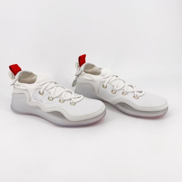 Christian Louboutin Arpoador White Drawstring Sneakers Size 39 US 9 Women 6958 - Picture 1 of 15